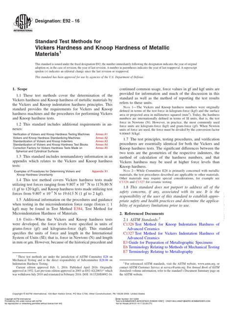 vickers hardness test experiment pdf|astm e92 pdf free download.